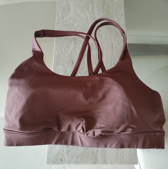 Lululemon Energy Bra - Medium Support, B–D Cups - Java - Size 6 - Picture 4 of 6